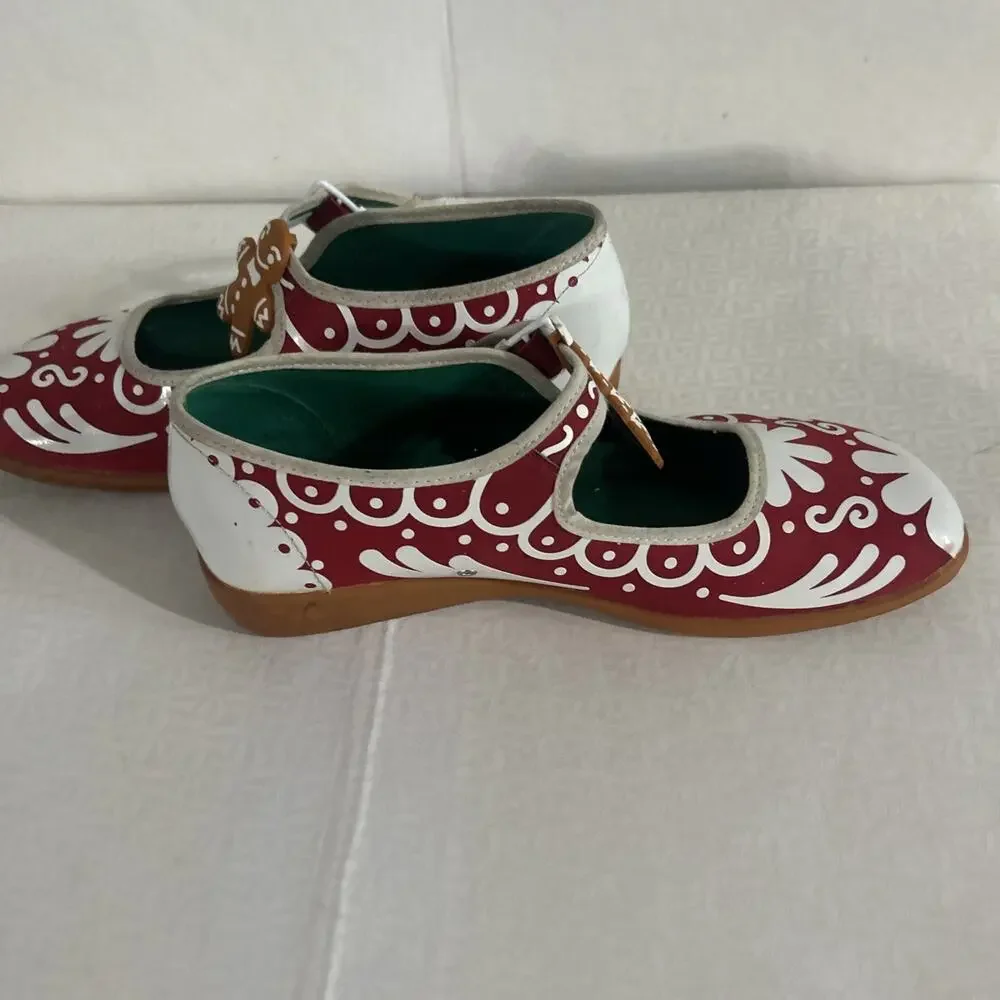Rare Chocolaticas Ginger Bread Mary Jane flats by Hot Chocolate Design Size 7